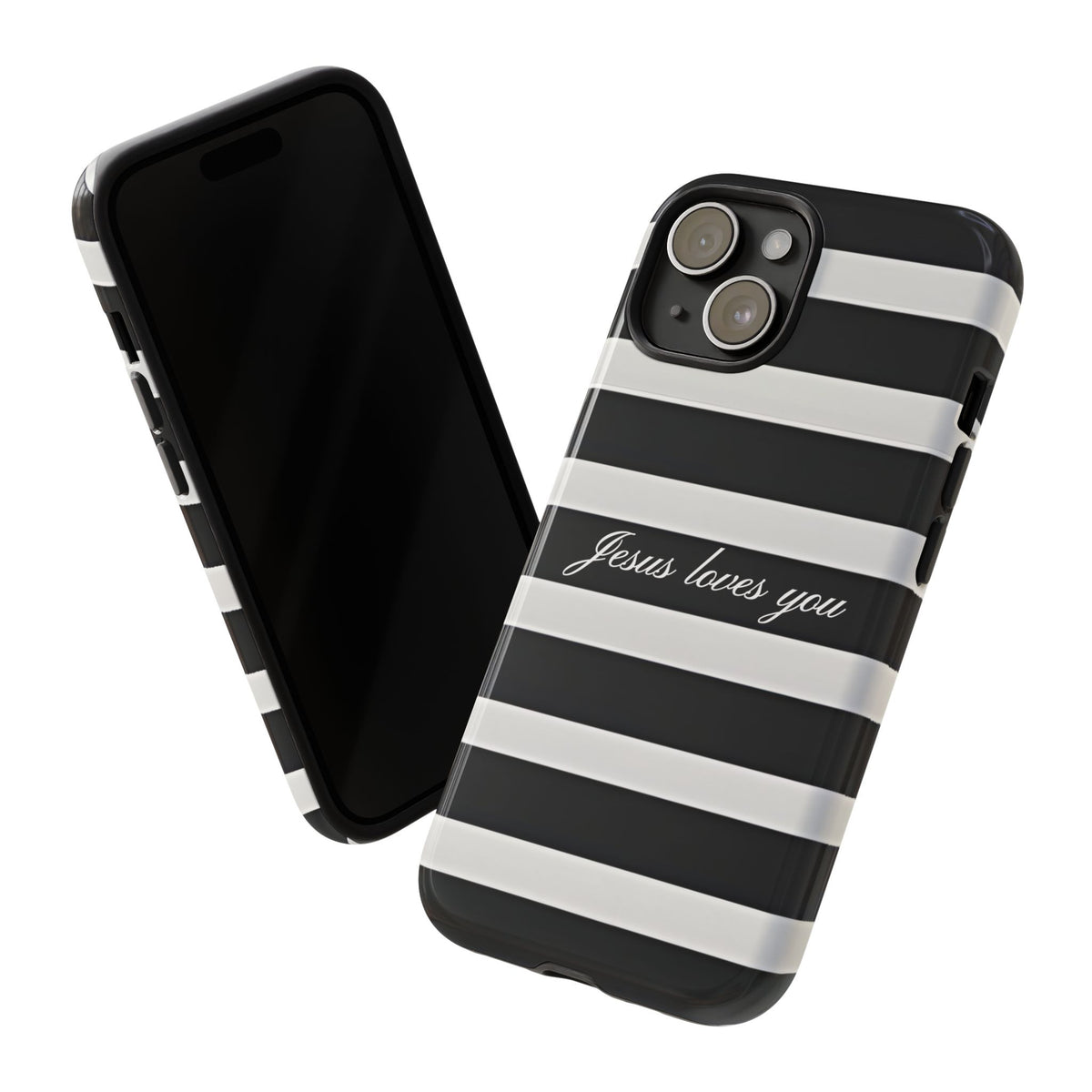 Jesus loves you Stripe Phone Case