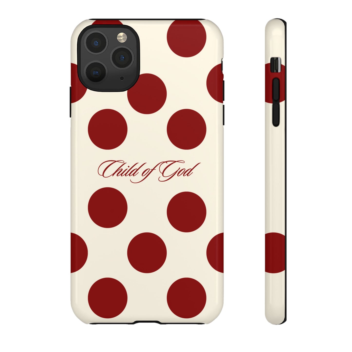 Child of God Red and Créame Phone Case
