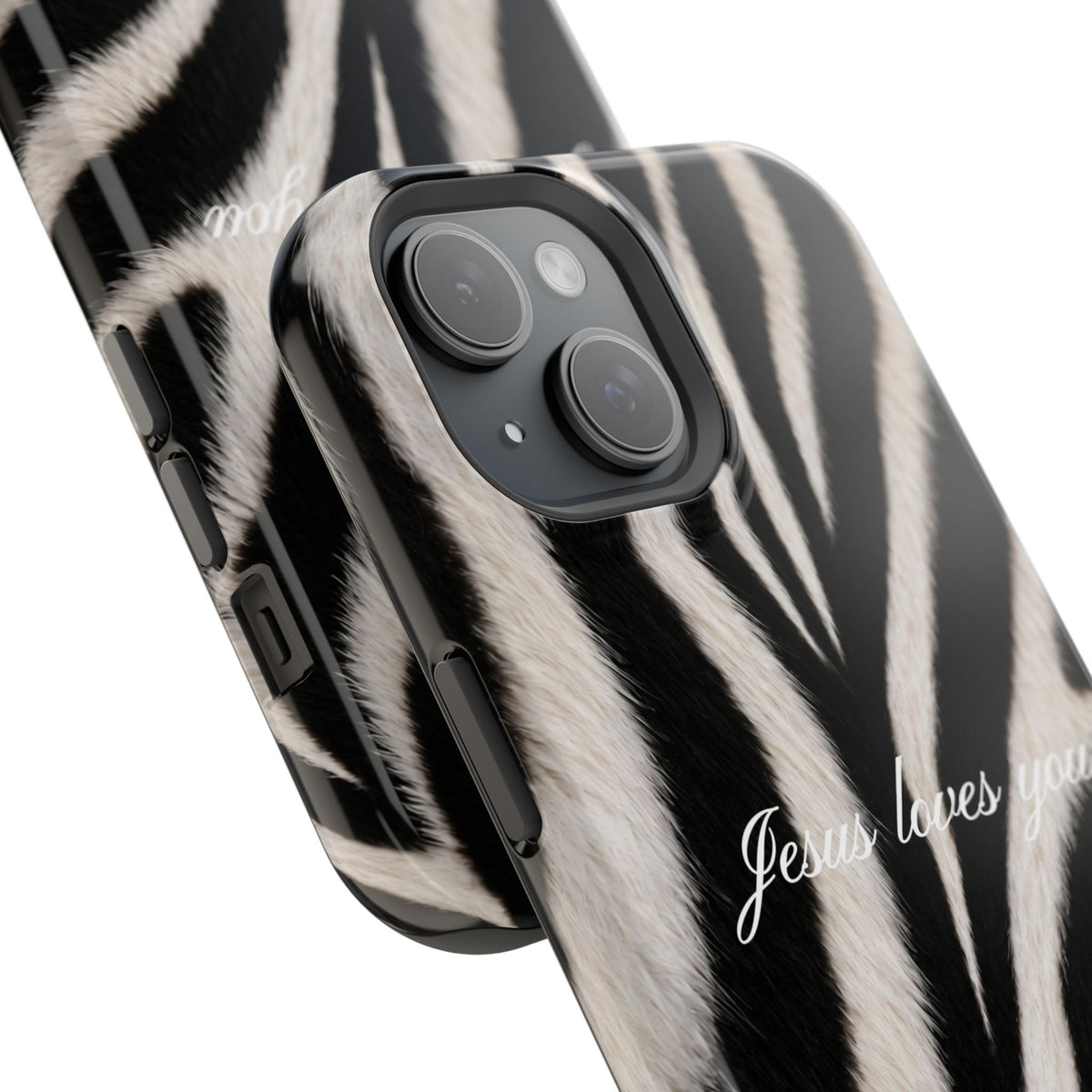 Jesus loves you Zebra MagSafe Phone Case