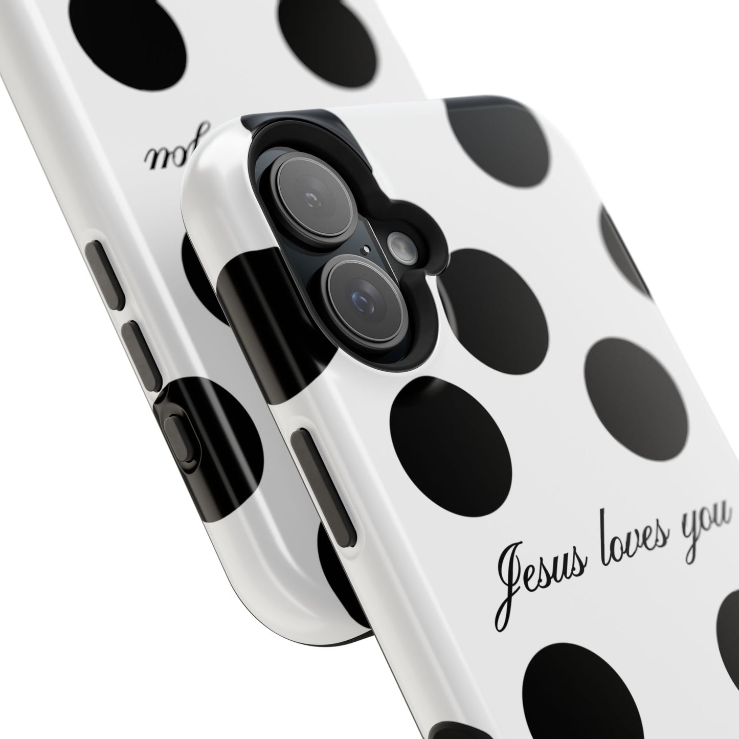 Jesus Loves You Macro Polka Dot Phone Case MagSafe