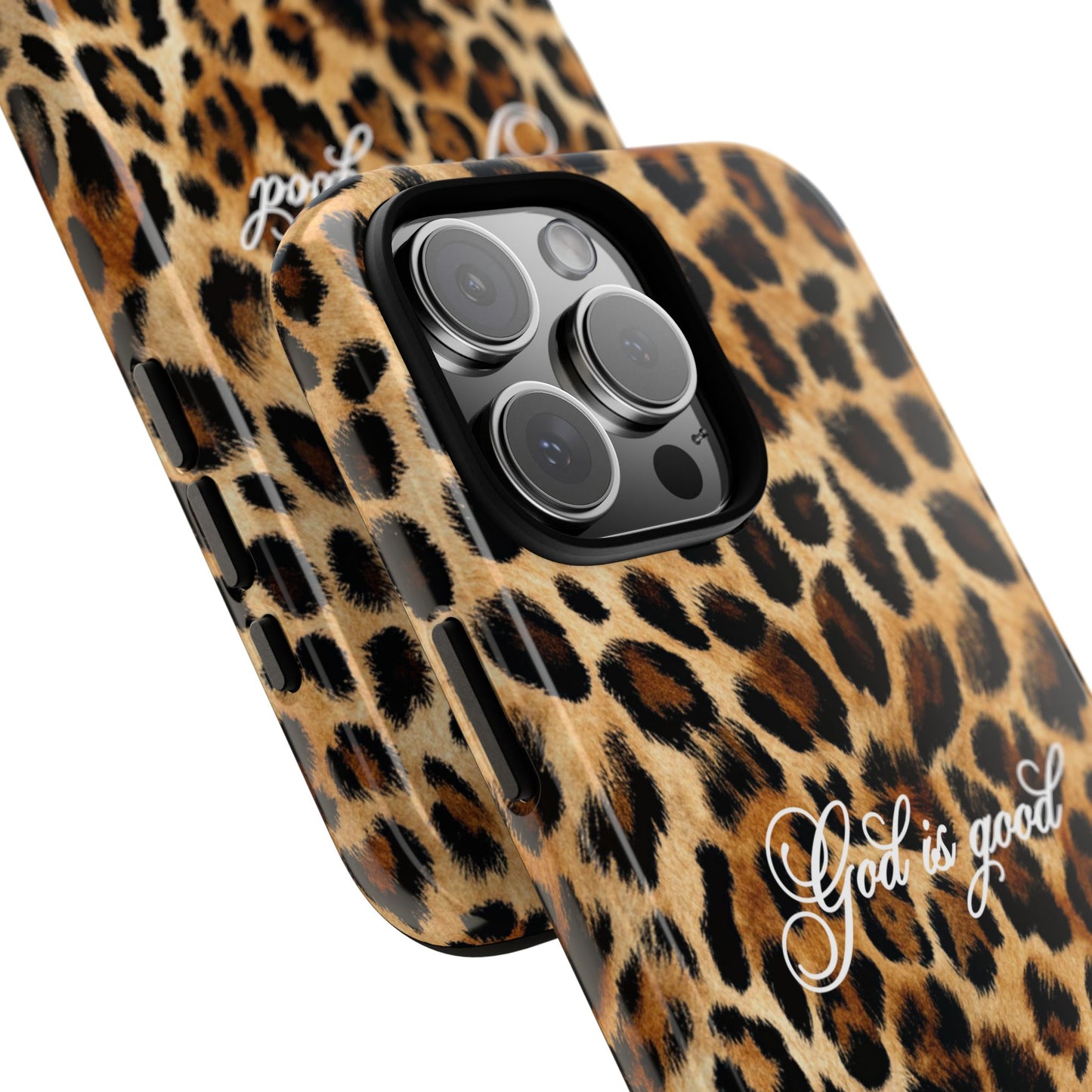 God is good Leopard Phone Case