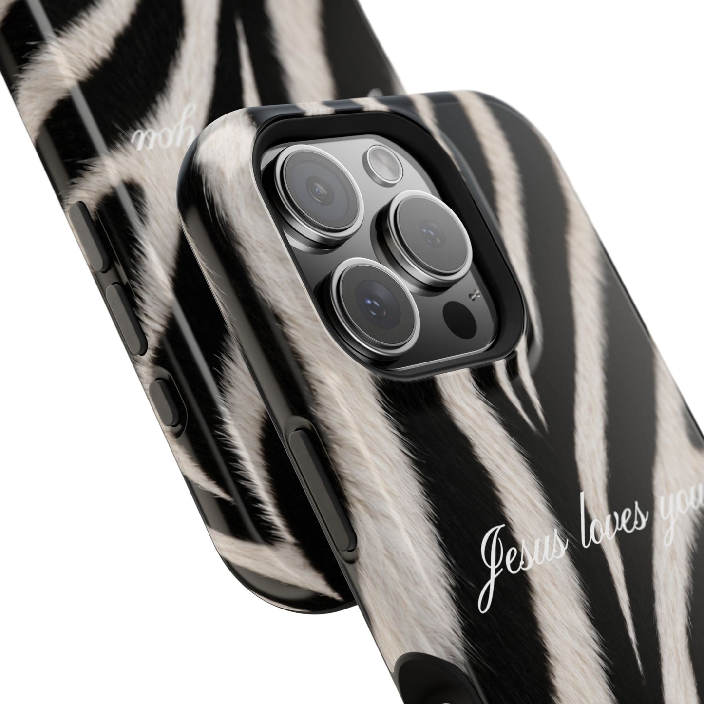Jesus loves you Zebra MagSafe Phone Case