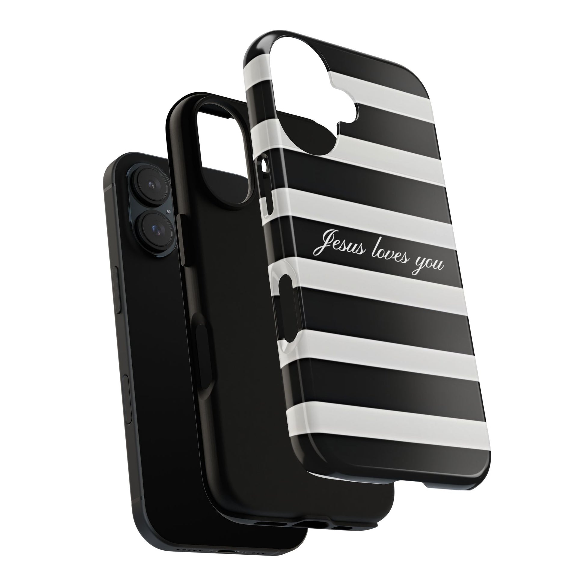 Jesus loves you Stripe Phone Case Lait et Miel Co. Jesus loves you Stripe Phone Case Lait et Miel Co.