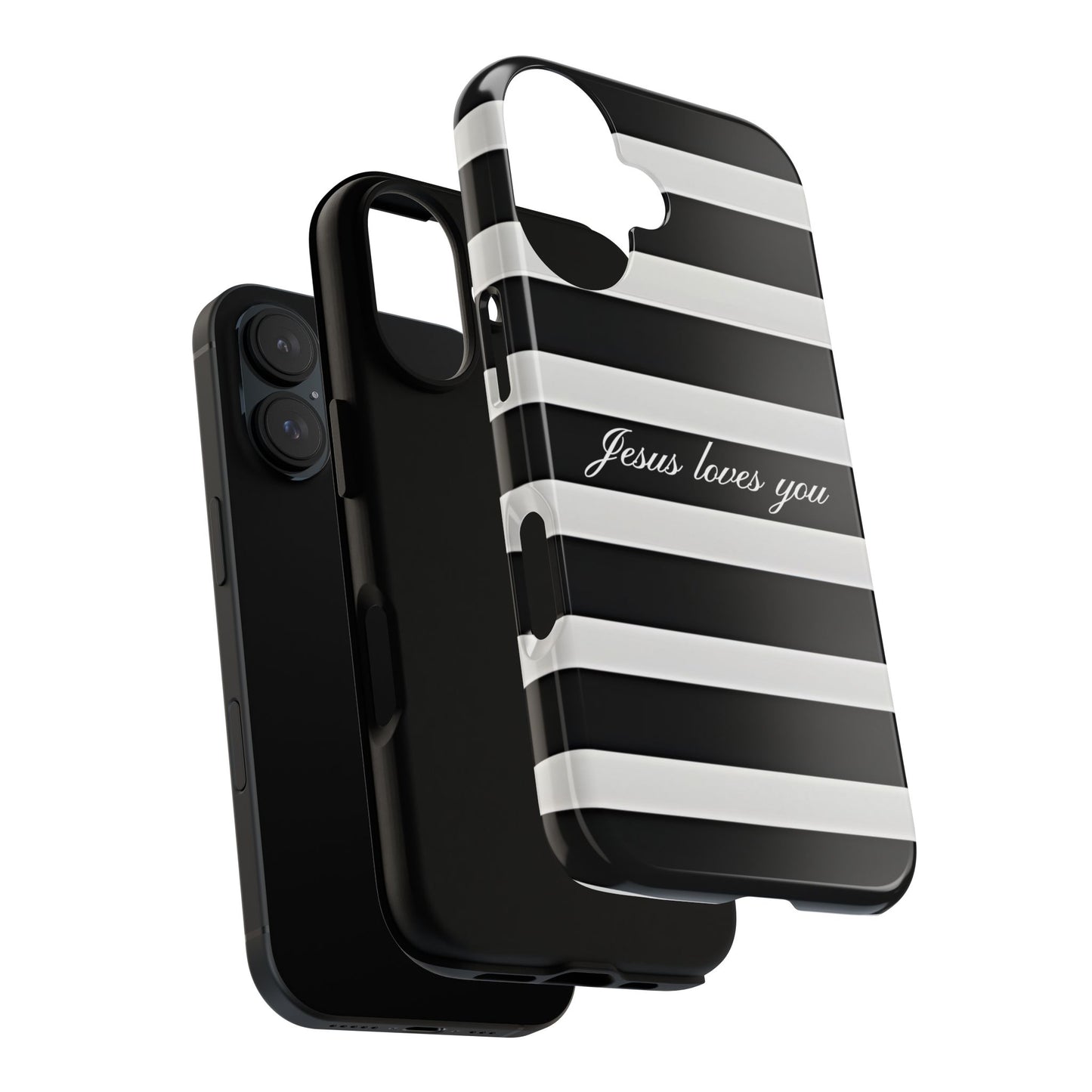 Jesus loves you Stripe Phone Case