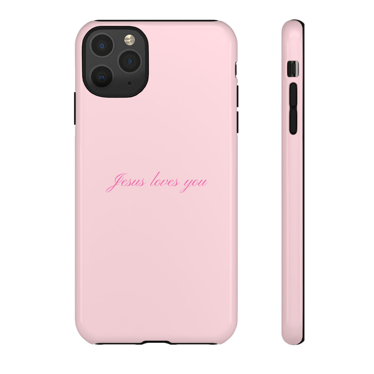 Jesus loves you Baby Pink Phone Case