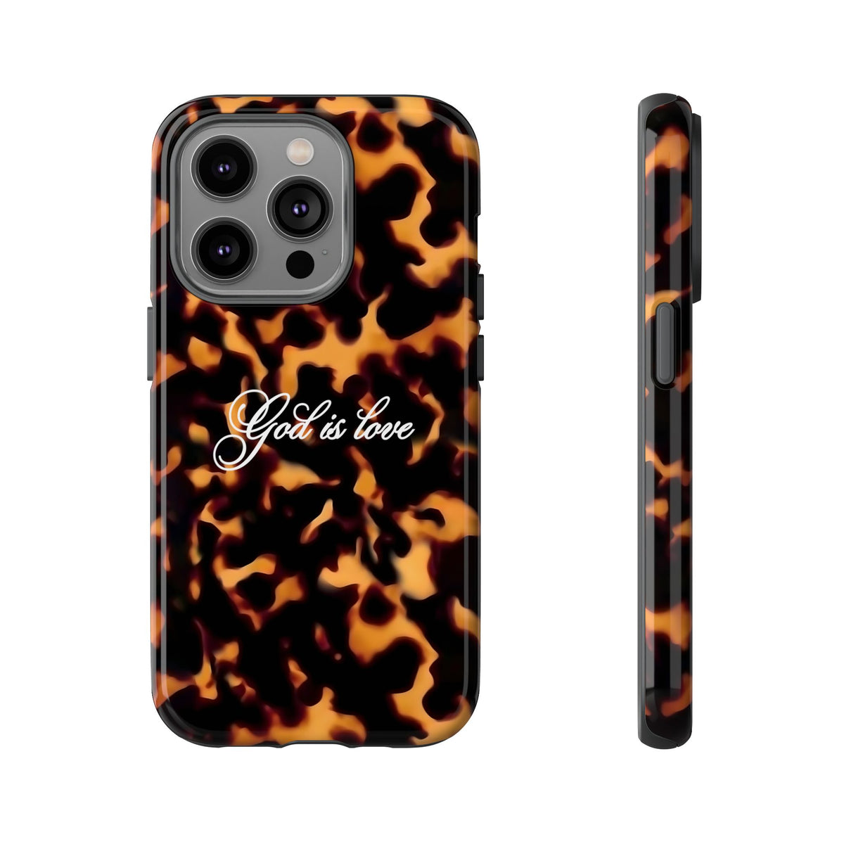God is love Tortoise shell phone case