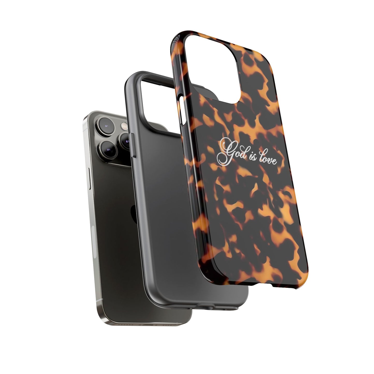 God is love Tortoise shell phone case