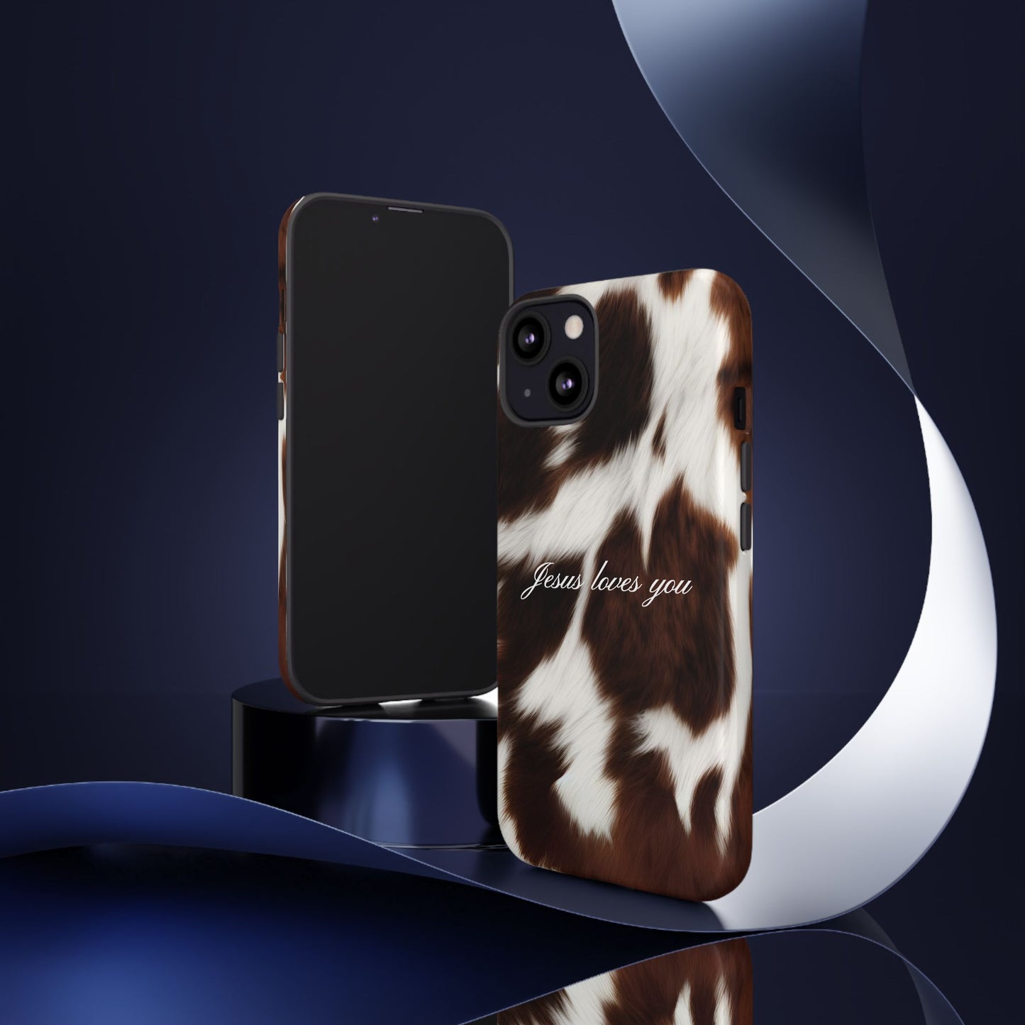 Jesus loves you Cow Phone Case