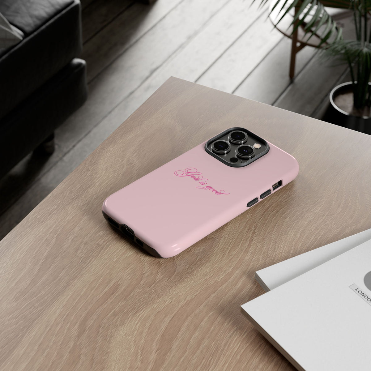God is good Baby Pink Phone Case