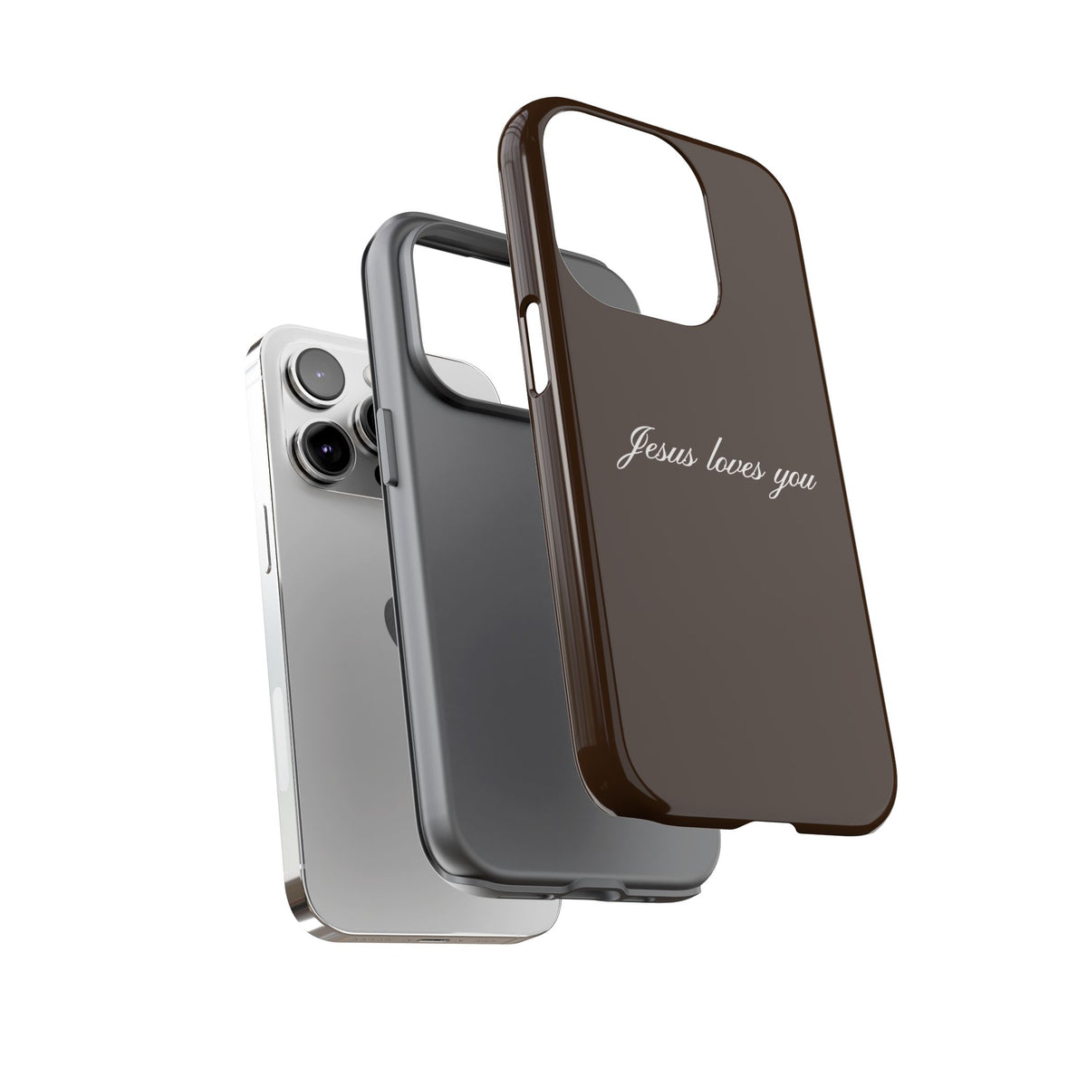 Jesus loves you Espresso Phone Case