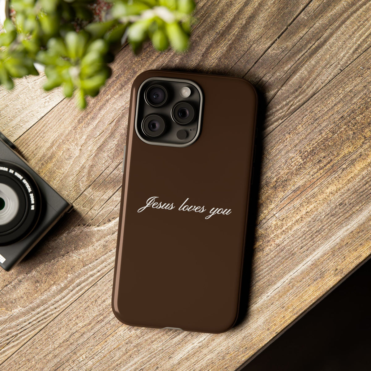 Jesus loves you Espresso Phone Case