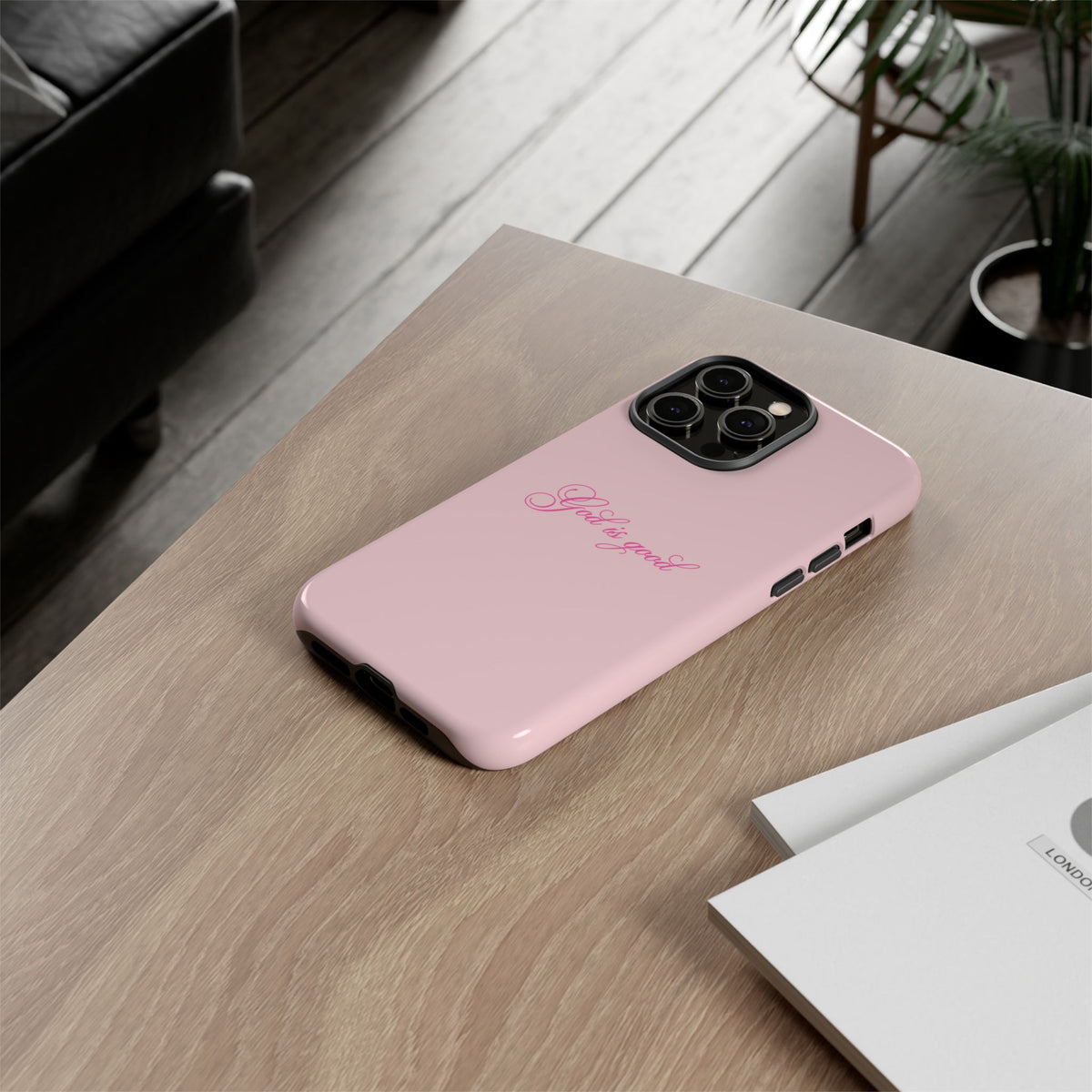 God is good Baby Pink Phone Case