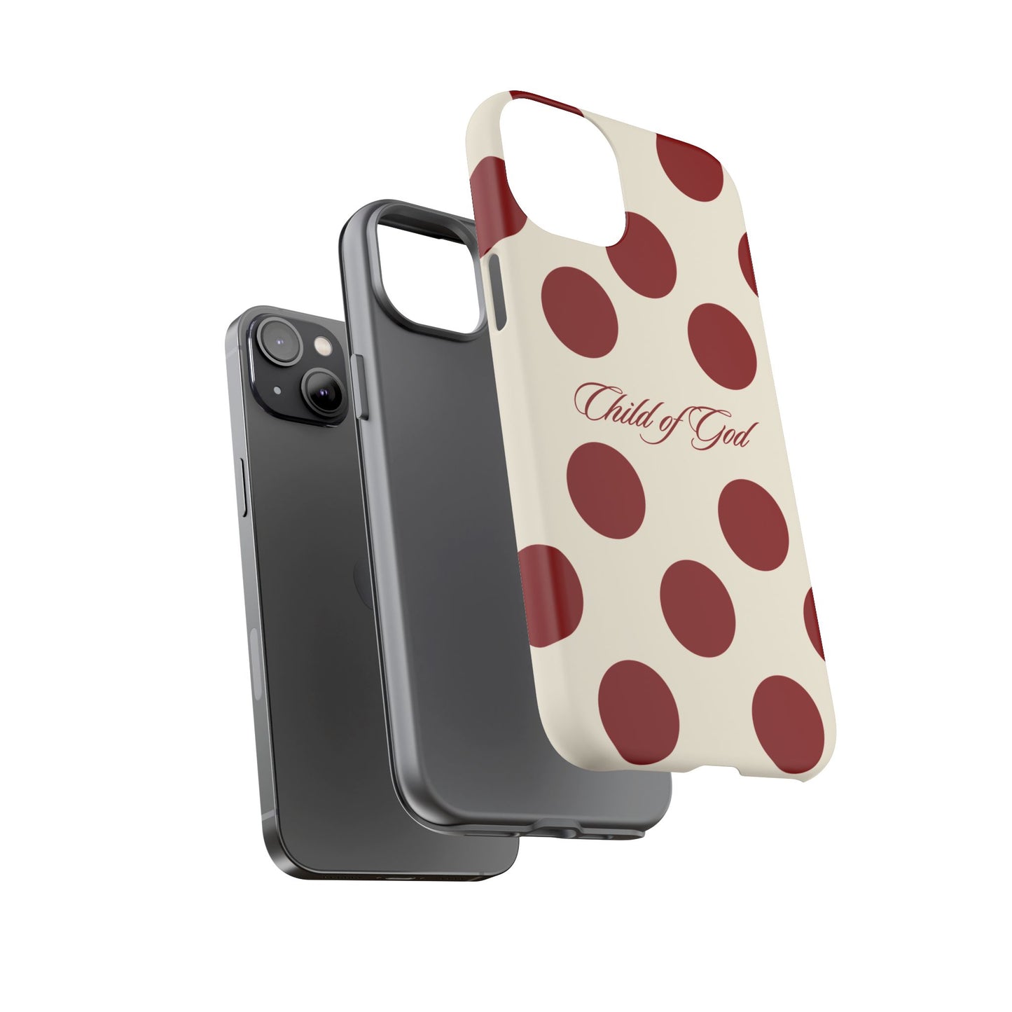 Child of God Red and Créame Phone Case