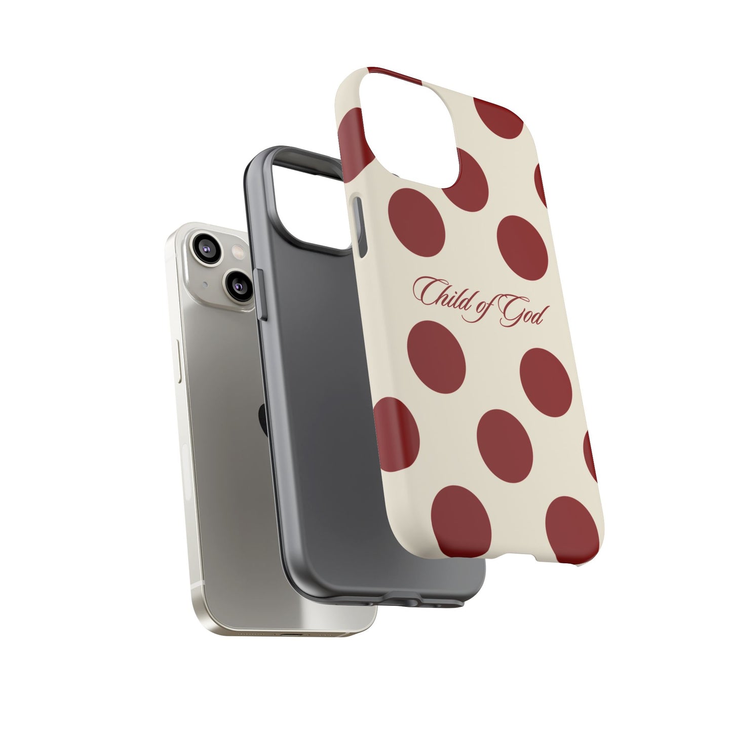 Child of God Red and Créame Phone Case