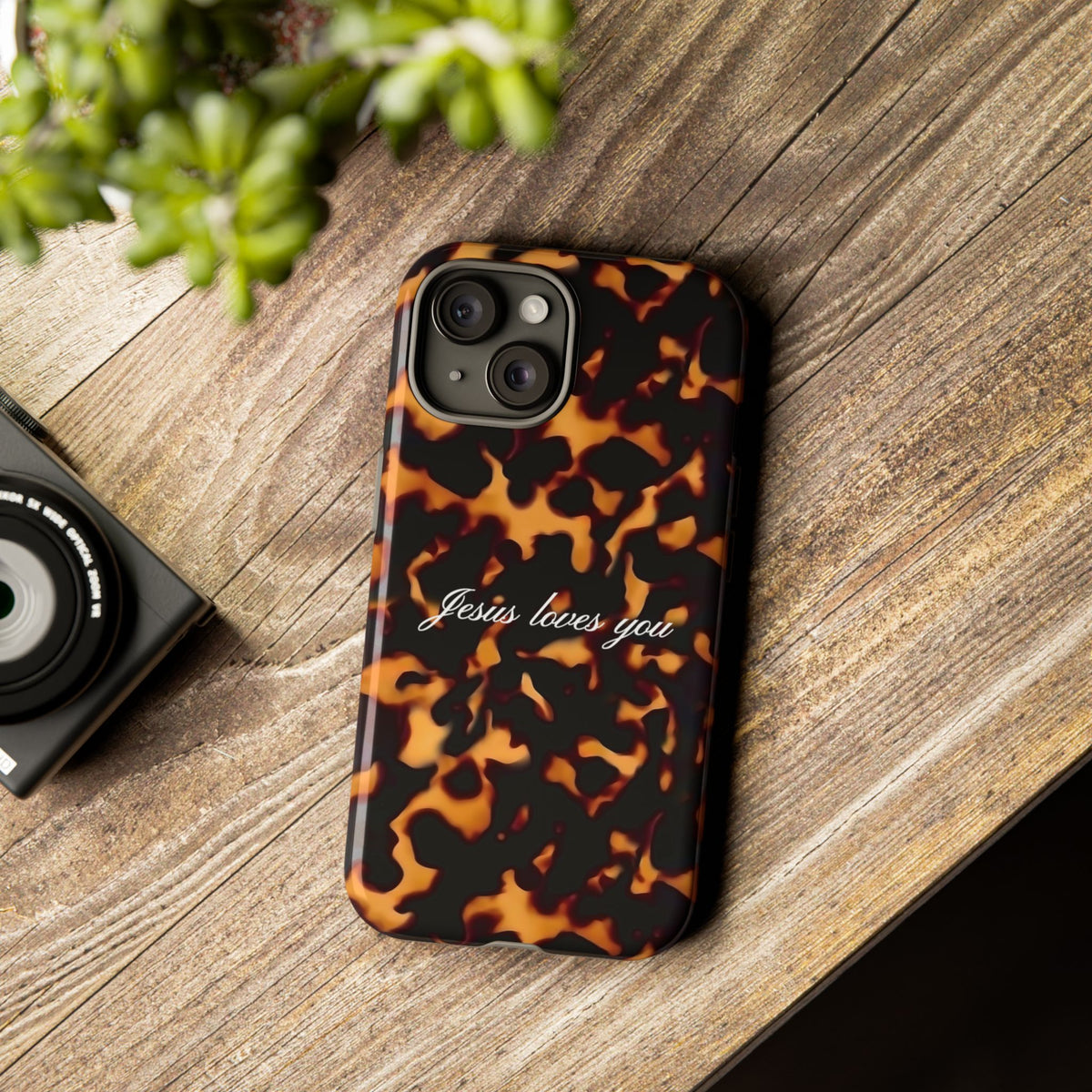 Jesus loves you Tortoise Phone Case