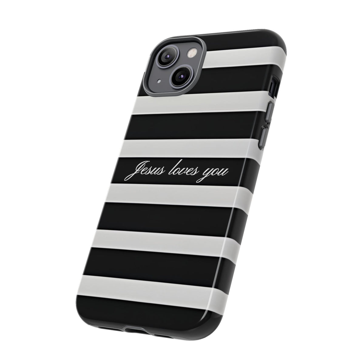 Jesus loves you Stripe Phone Case