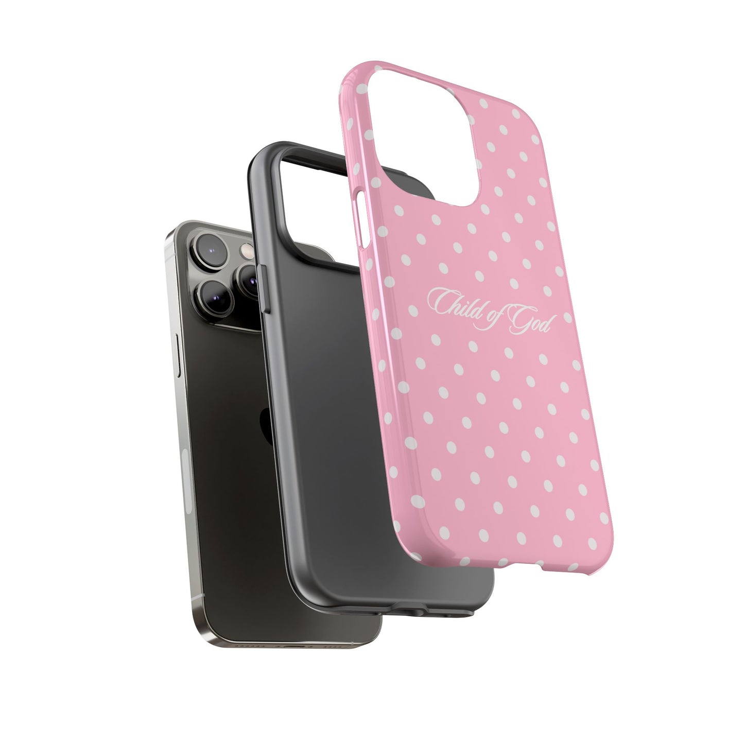 Child of God Pink Polka Dot Phone Case