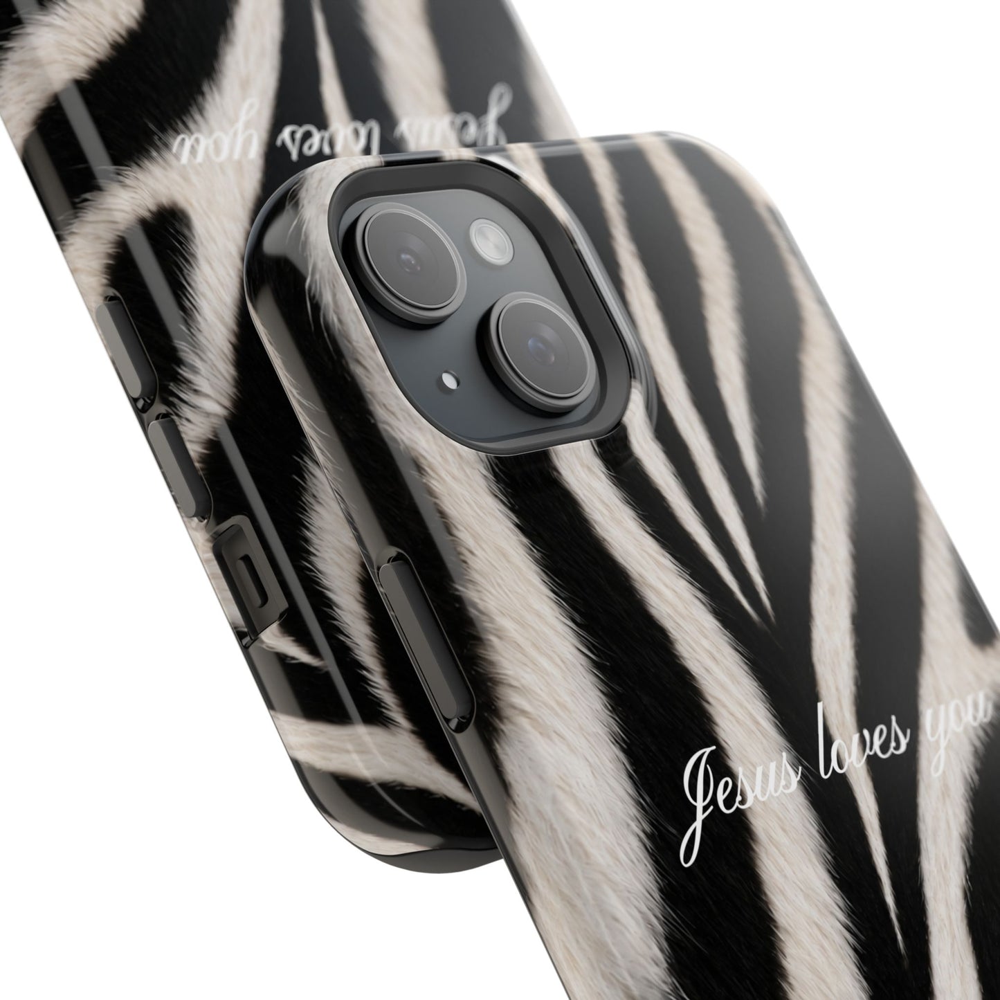Jesus loves you Zebra MagSafe Phone Case
