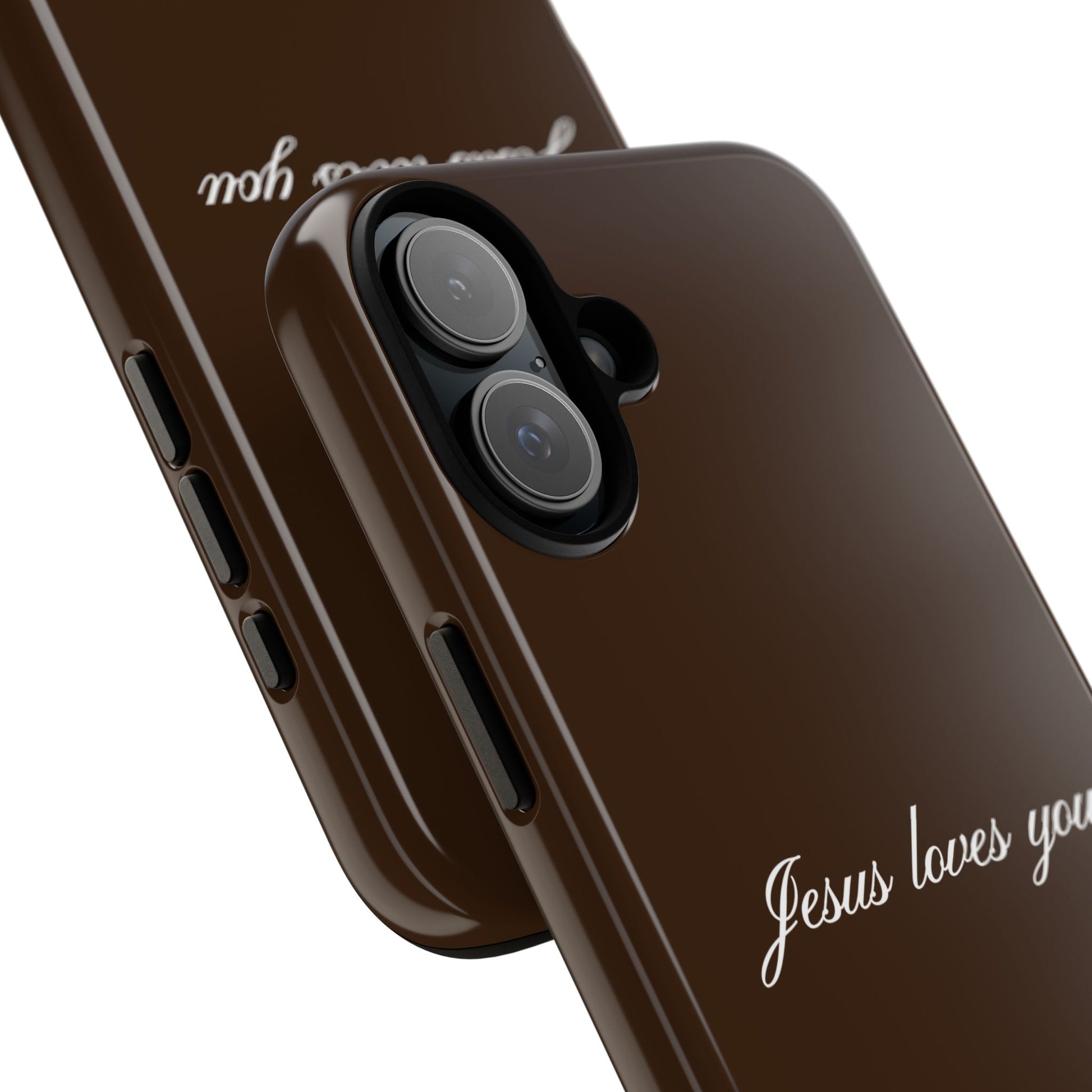 Jesus loves you Espresso Phone Case – Lait et Miel Co Jesus loves you Espresso Phone Case – Lait et Miel Co