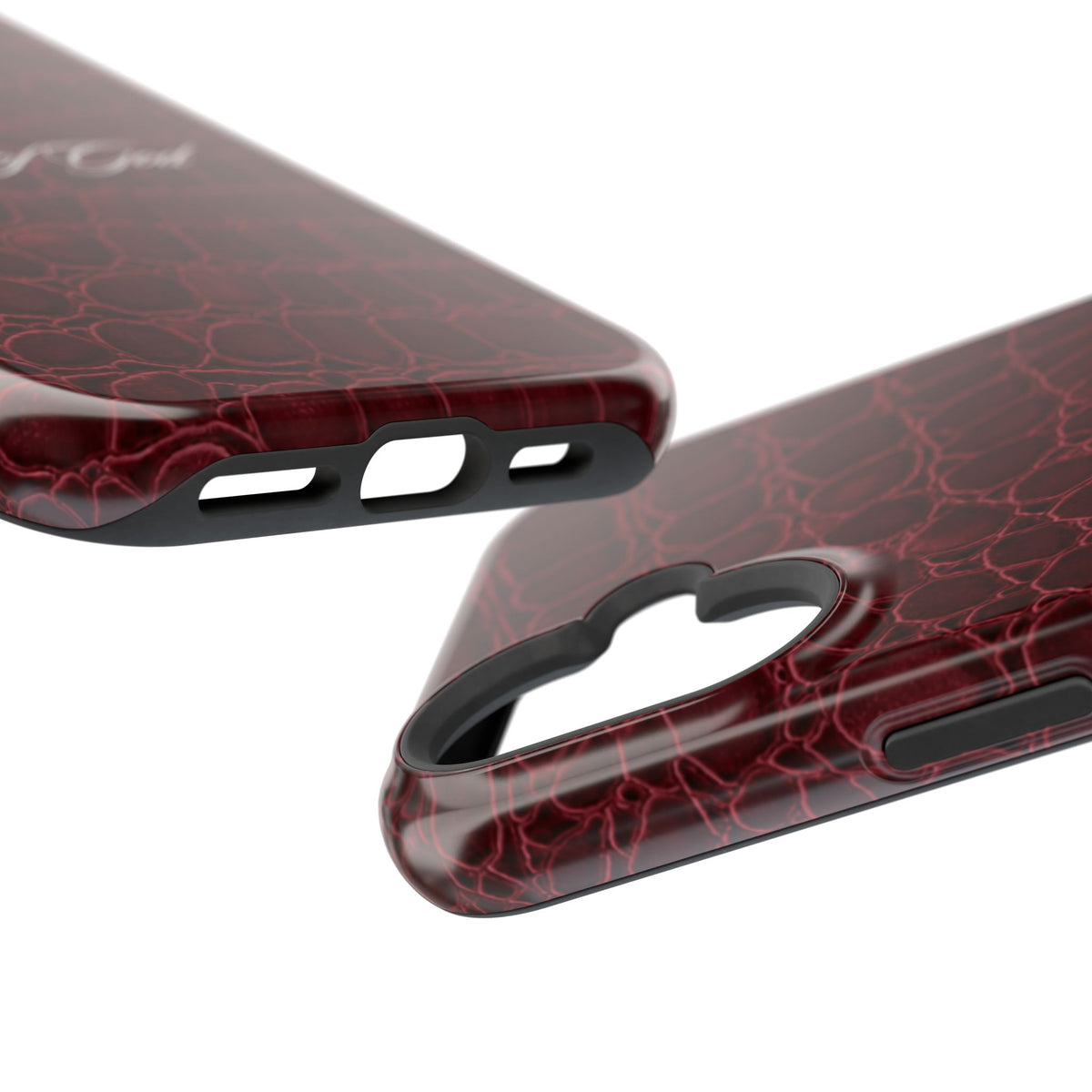 Child of God Burgundy Croc MagSafe Phone Case