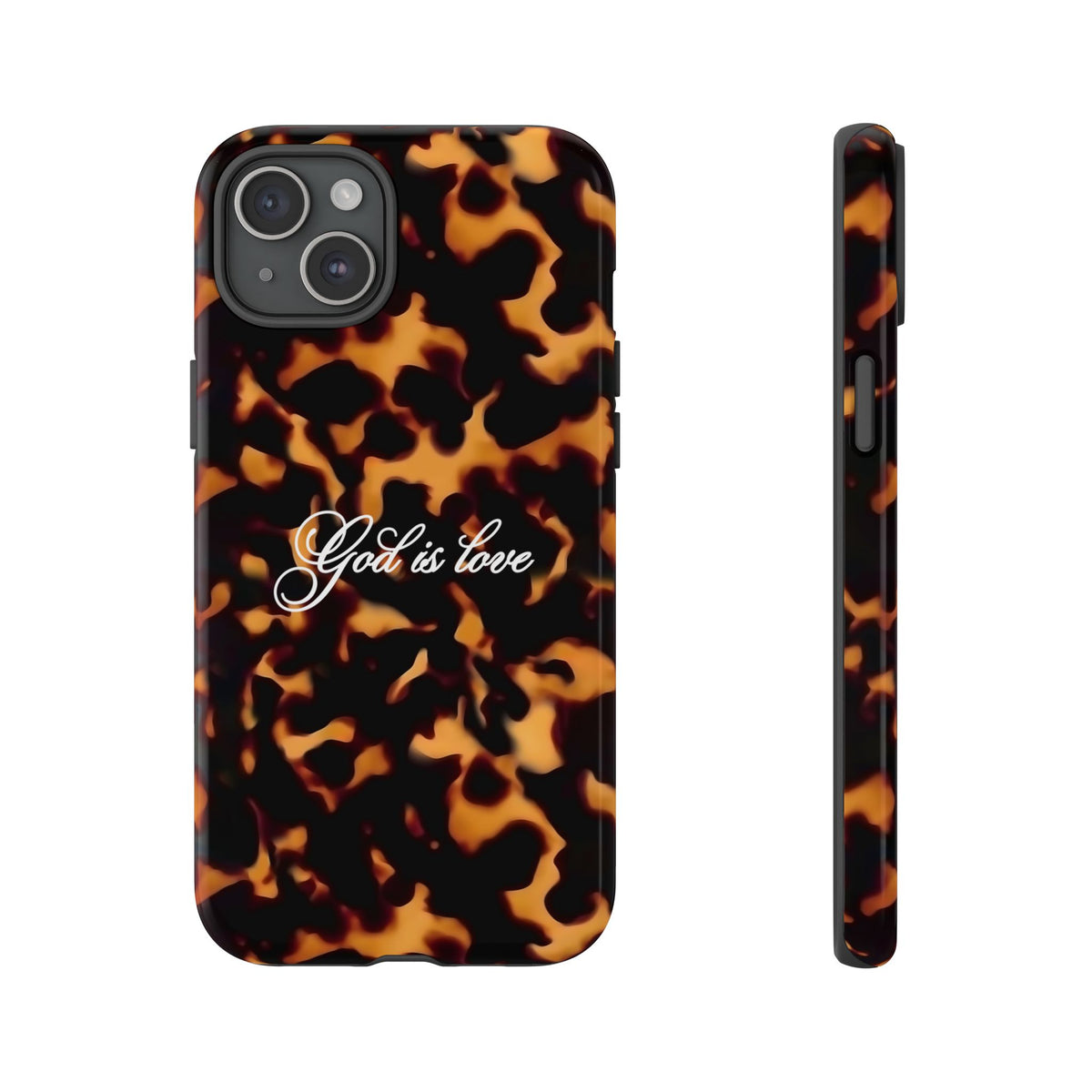 God is love Tortoise shell phone case