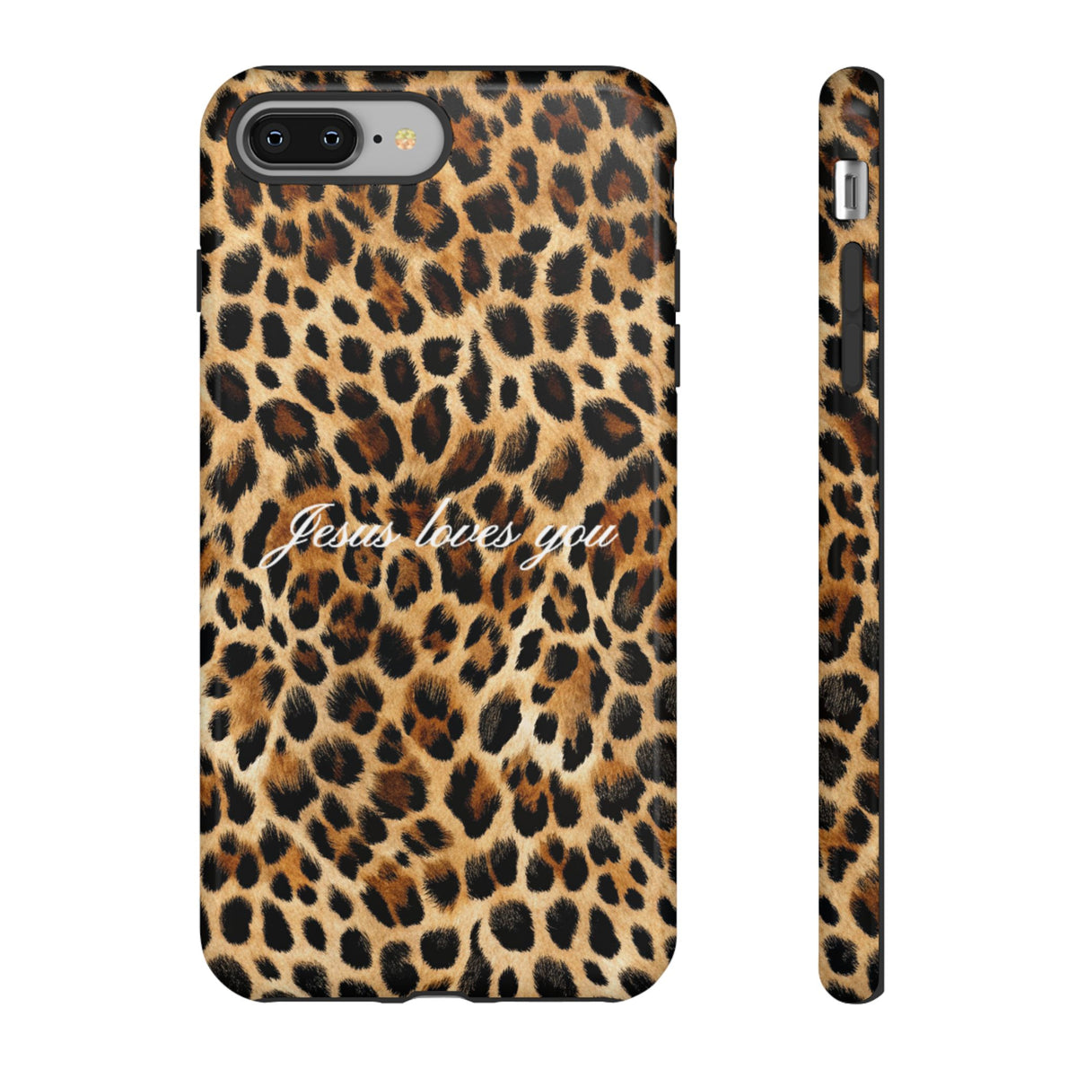 Jesus Loves You Leopard Phone Case