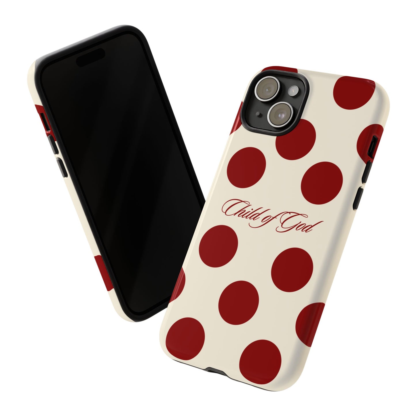 Child of God Red and Créame Phone Case