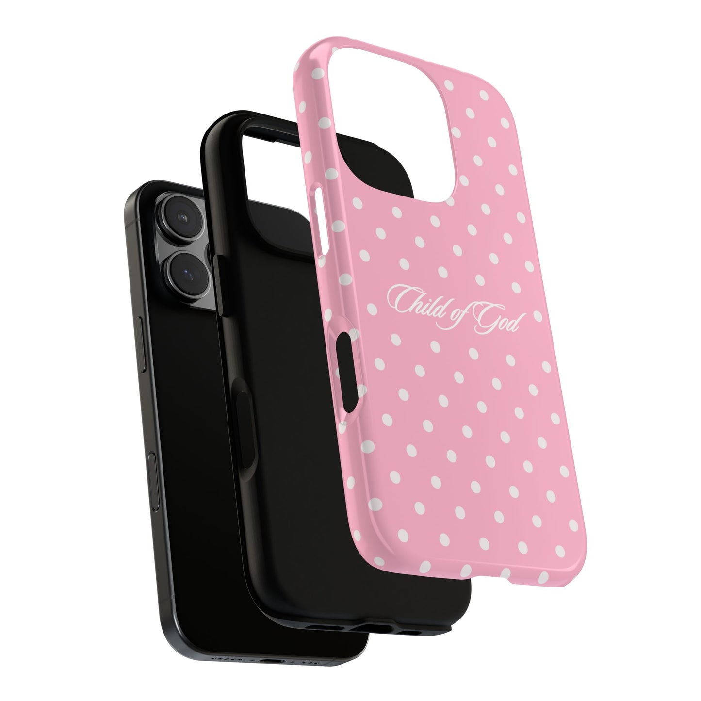 Child of God Pink Polka Dot Phone Case