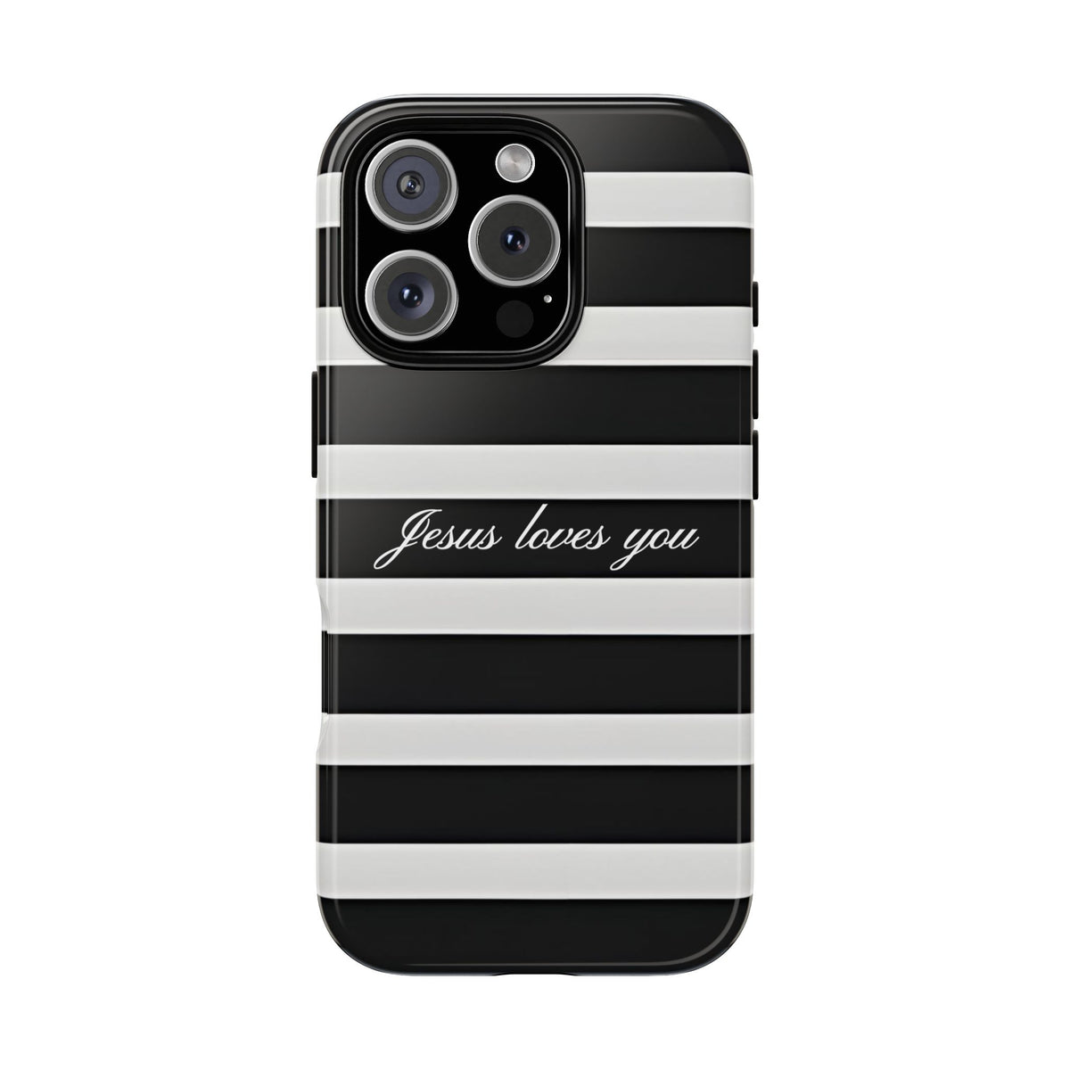Jesus loves you Stripe Phone Case