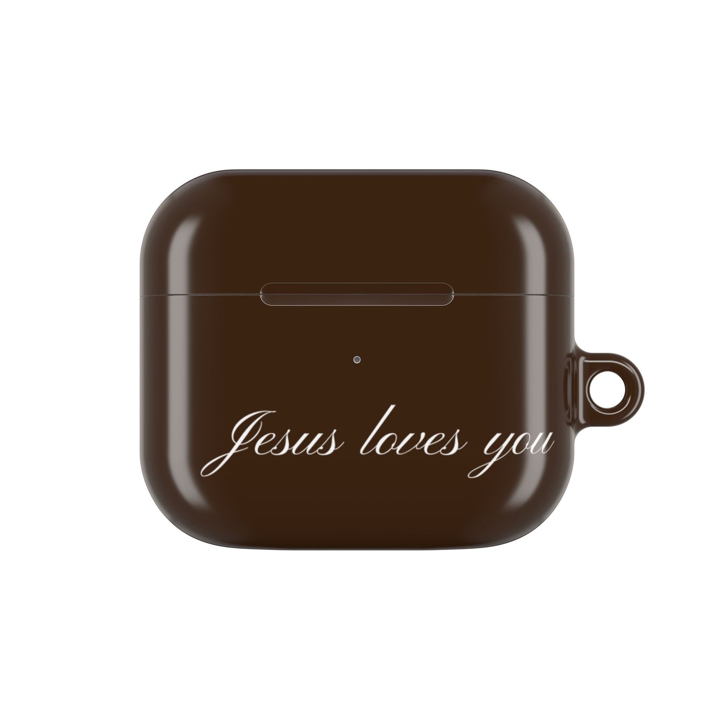 Jesus loves you Espresso AirPods Case