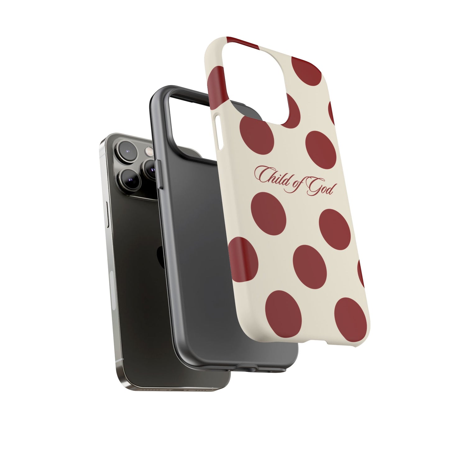 Child of God Red and Créame Phone Case