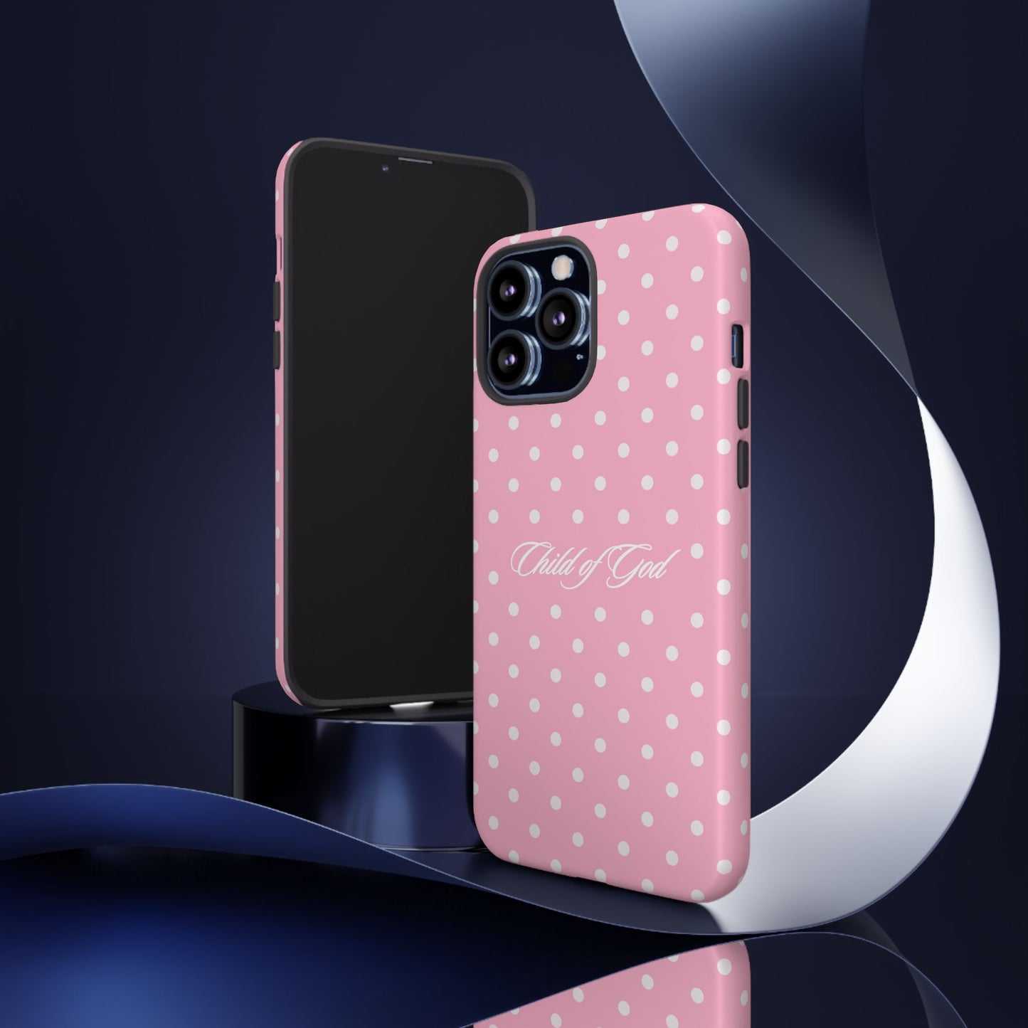 Child of God Pink Polka Dot Phone Case