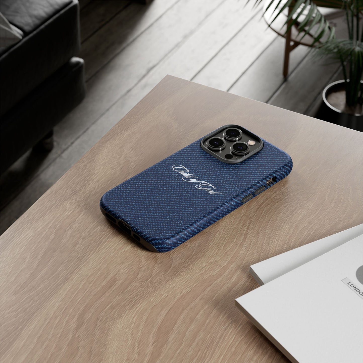 Child of God Denim Phone Case