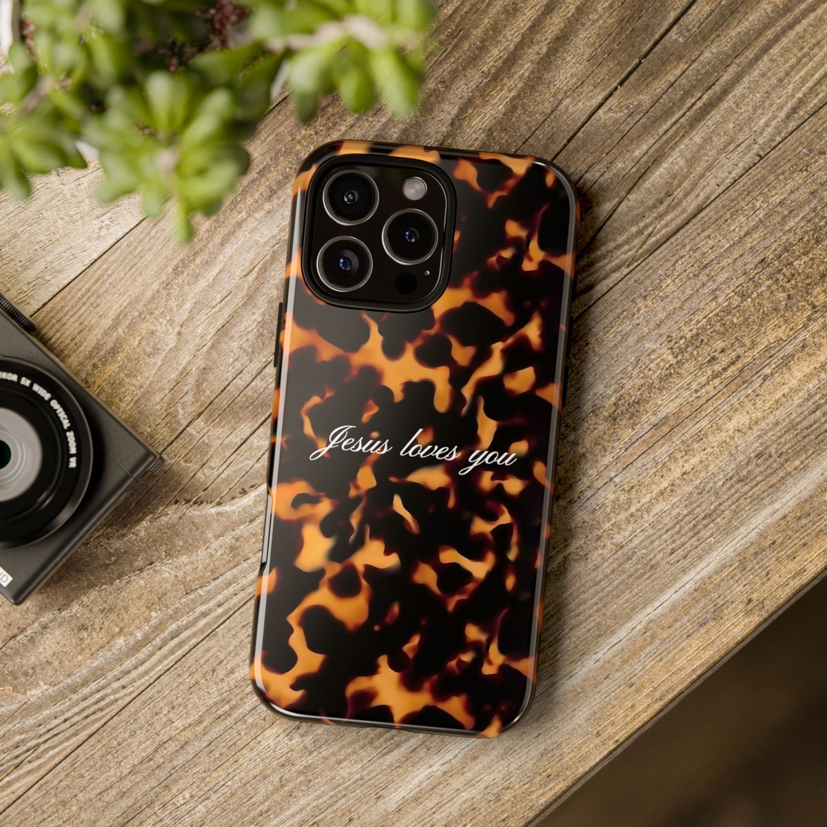 Jesus loves you Tortoise Phone Case