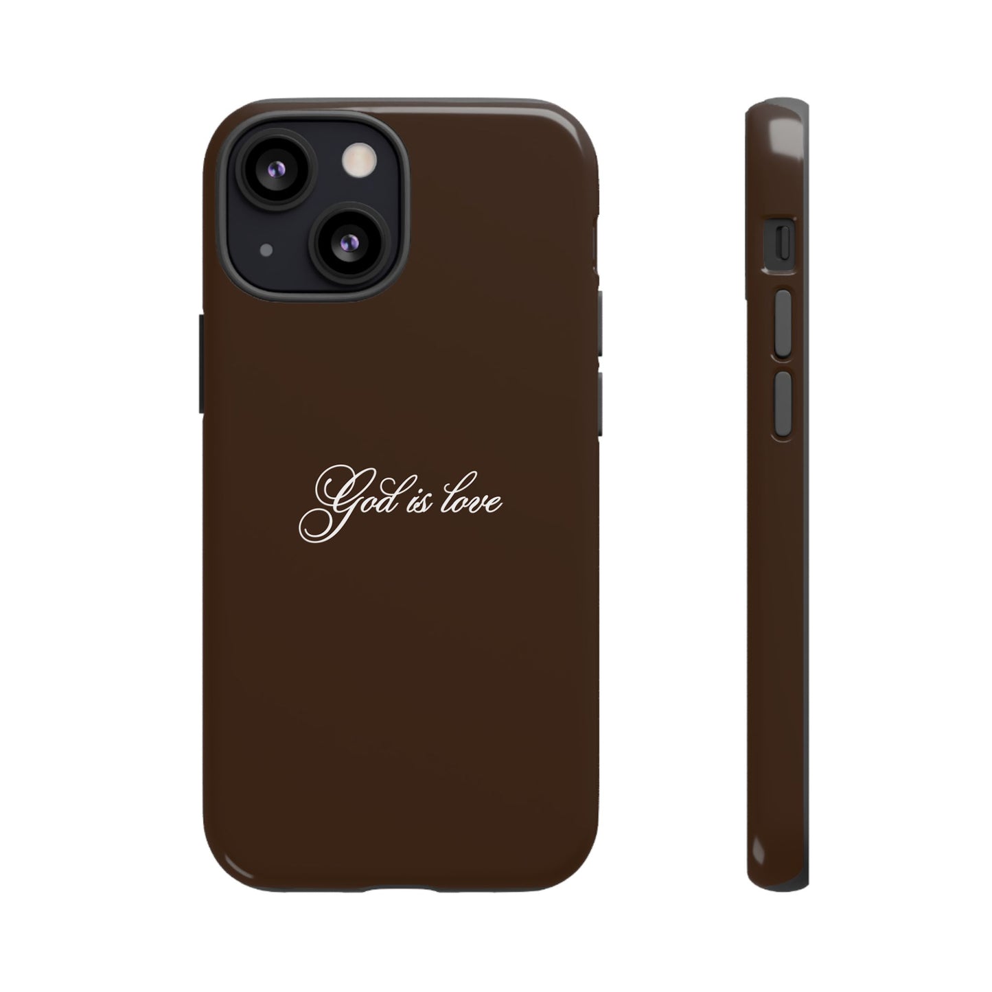God is Love Espresso Phone Case