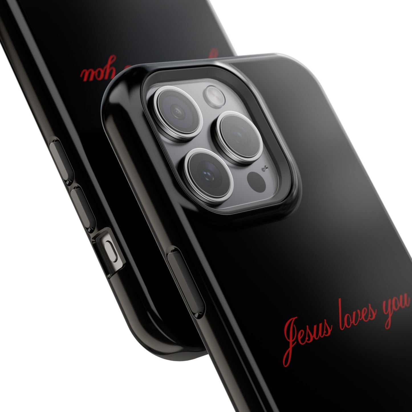 Jesus loves you Black MagSafe Phone Case