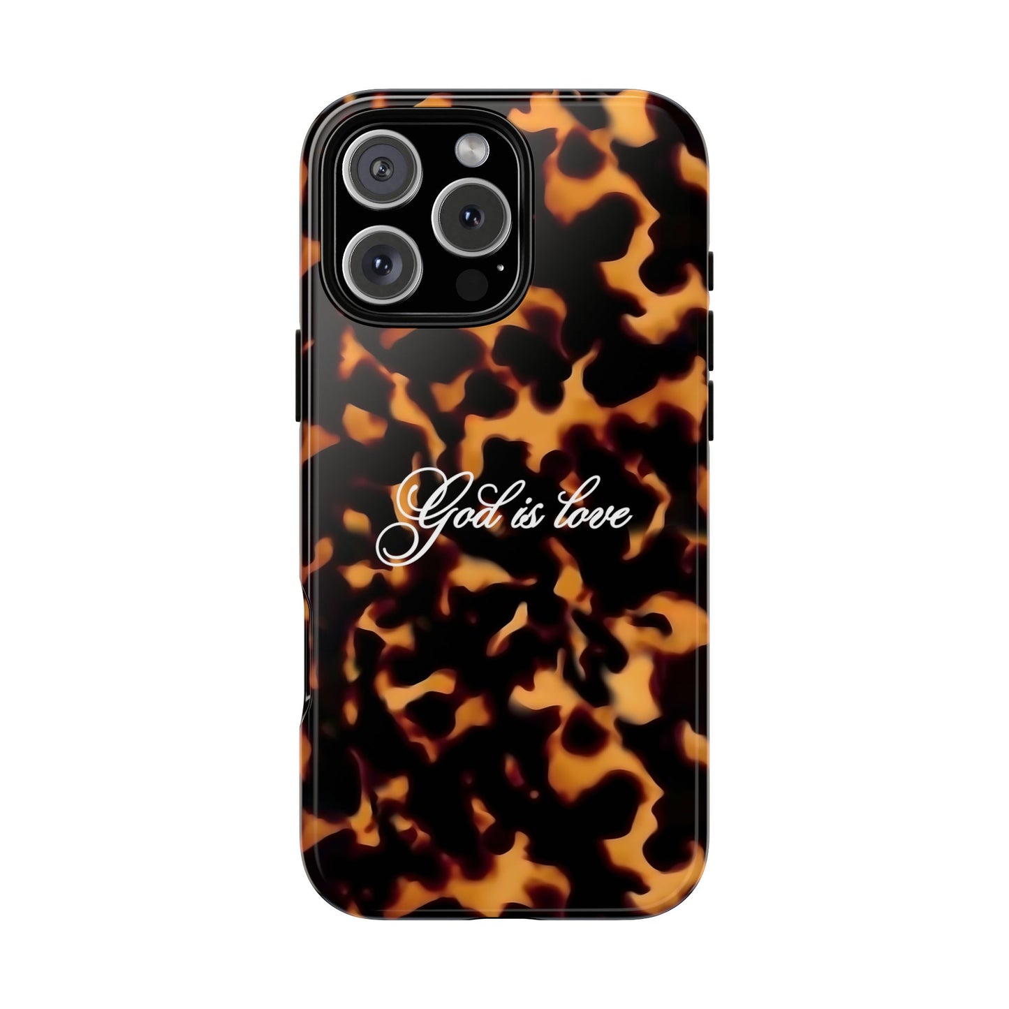 God is love Tortoise shell phone case