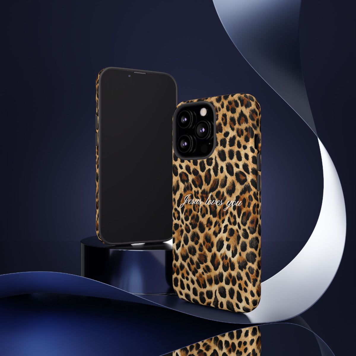 Jesus Loves You Leopard Phone Case