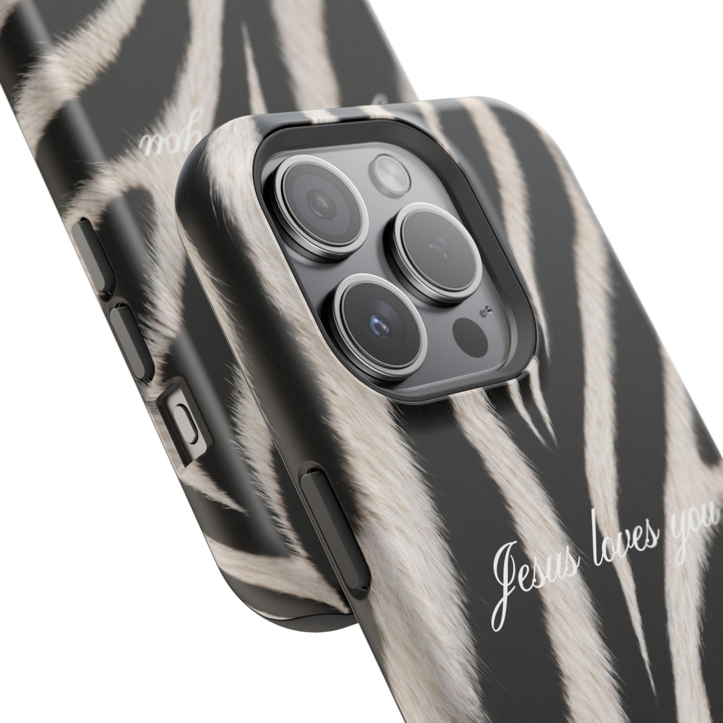 Jesus loves you Zebra MagSafe Phone Case