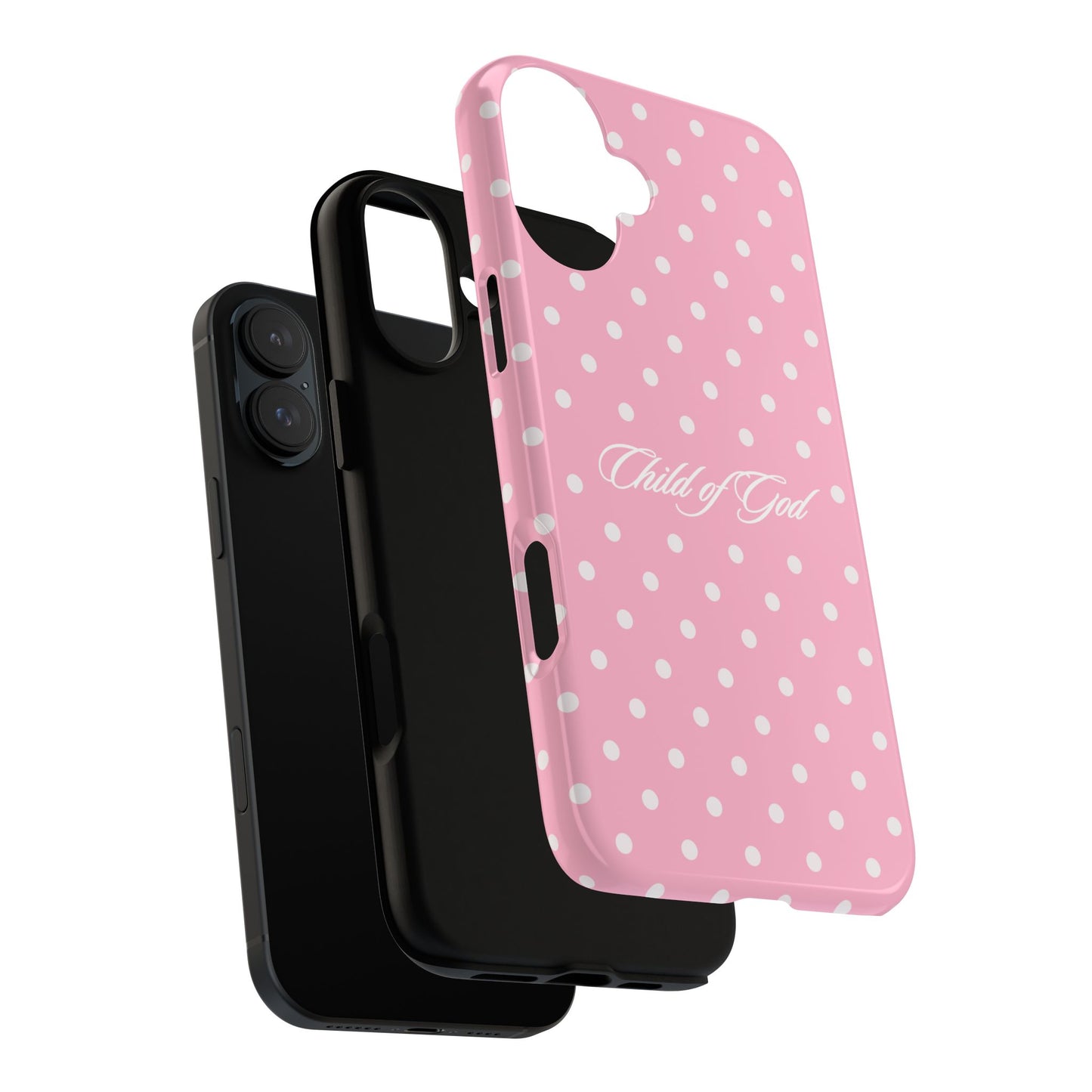 Child of God Pink Polka Dot Phone Case