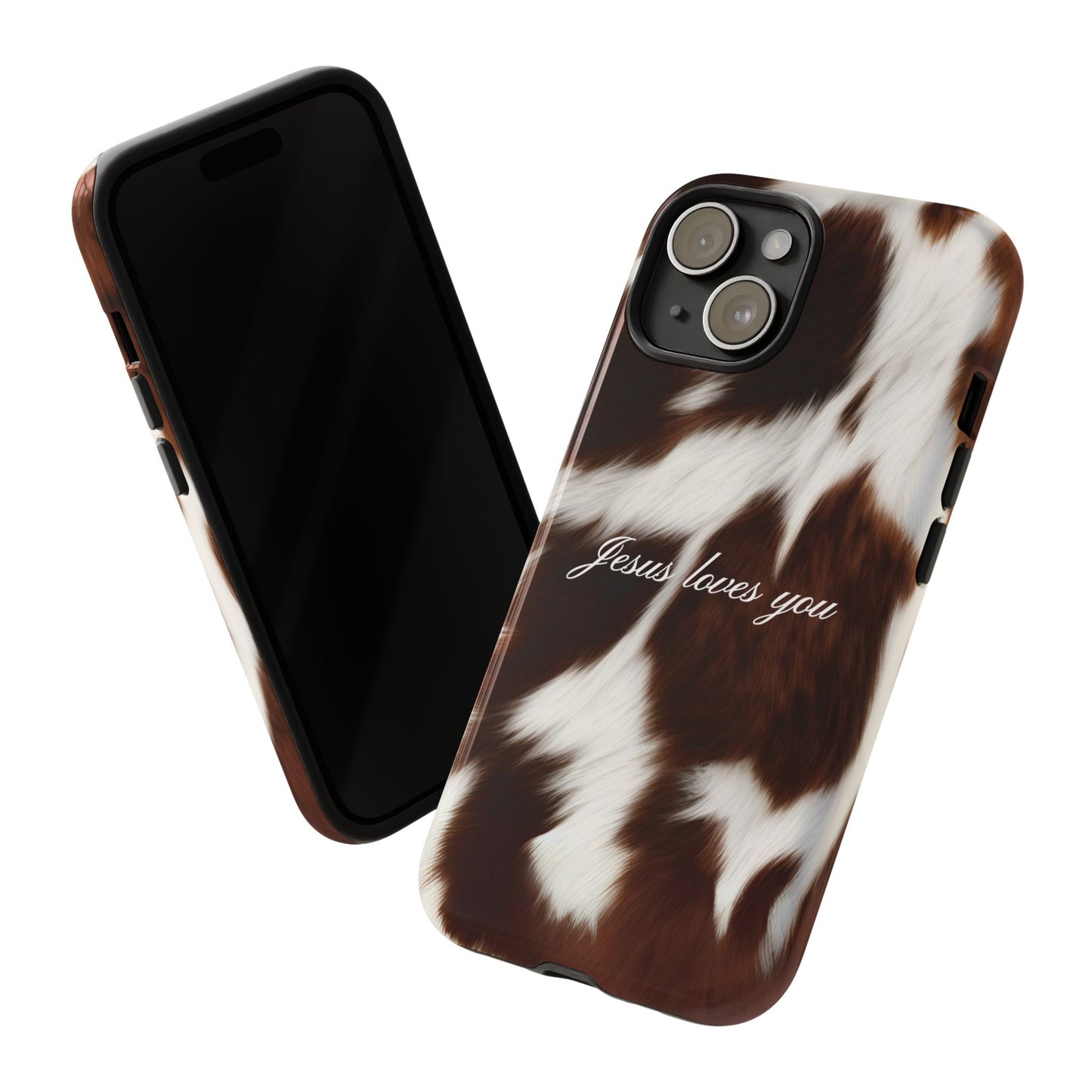 Jesus loves you Cow Phone Case