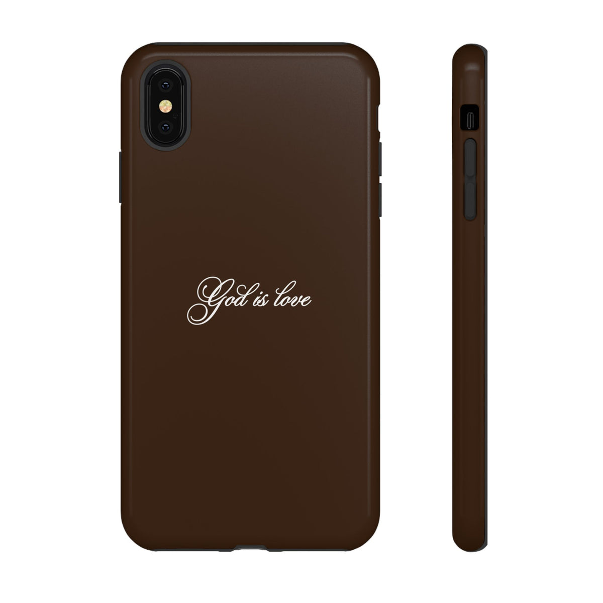 God is Love Espresso Phone Case