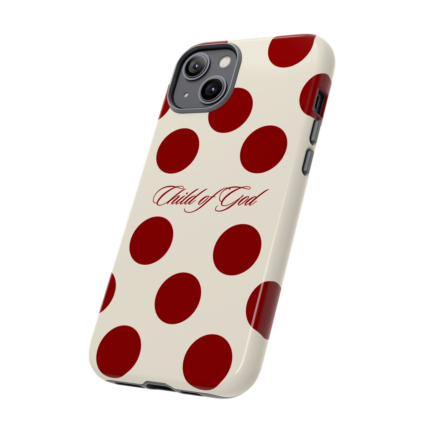 Child of God Red and Créame Phone Case
