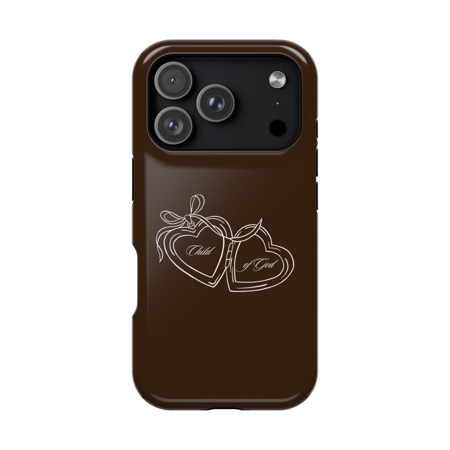 Child of God Locket Espresso Phone Case MagSafe