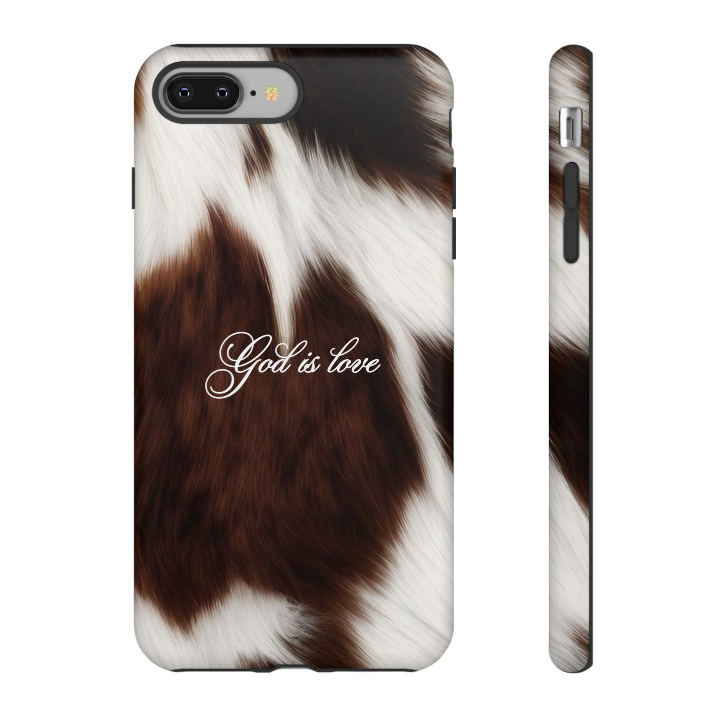 God is love Cow phone case