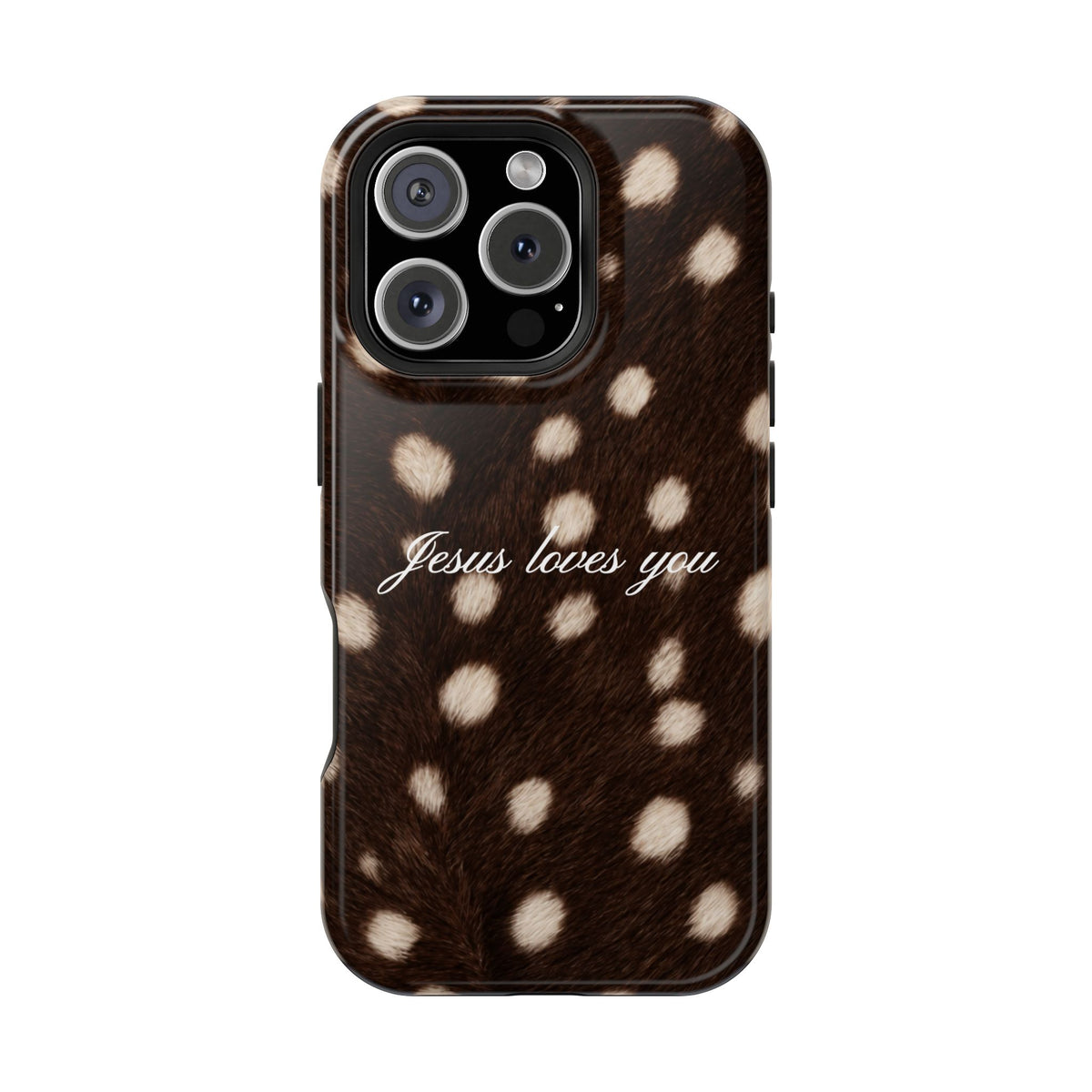 Jesus loves you Dark Fawn MagSafe Phone Case