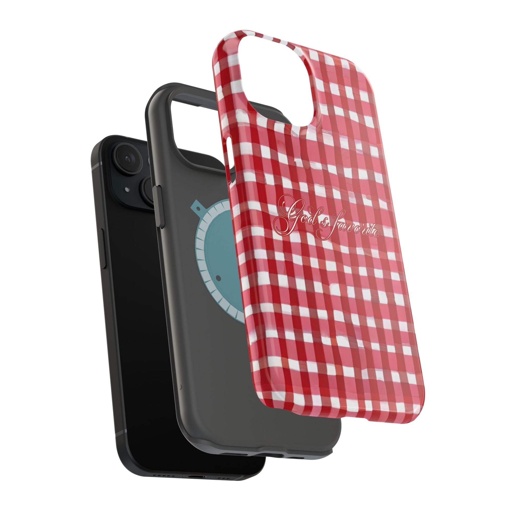 God's favorite Gingham MagSafe Phone Case – Lait et Miel Co God's favorite Gingham MagSafe Phone Case – Lait et Miel Co