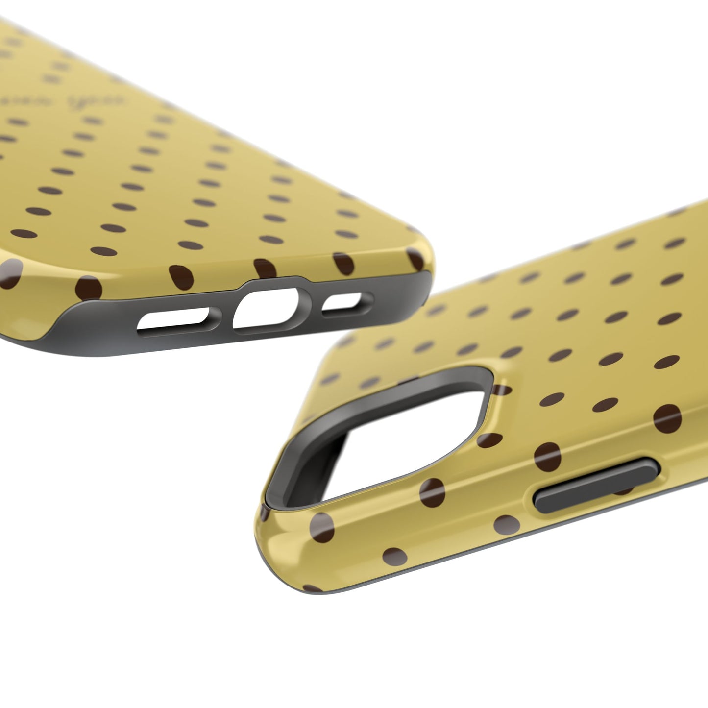 Jesus loves you Yellow and Brown Polka Dot MagSafe Phone Case