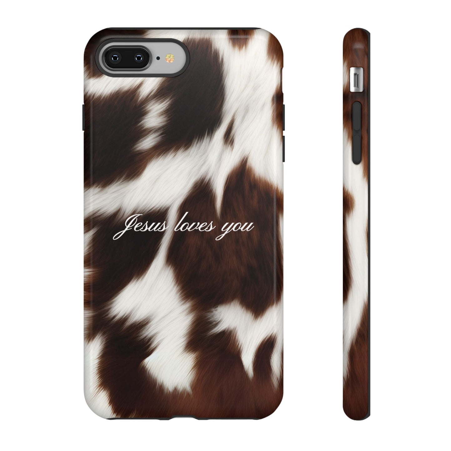 Jesus loves you Cow Phone Case