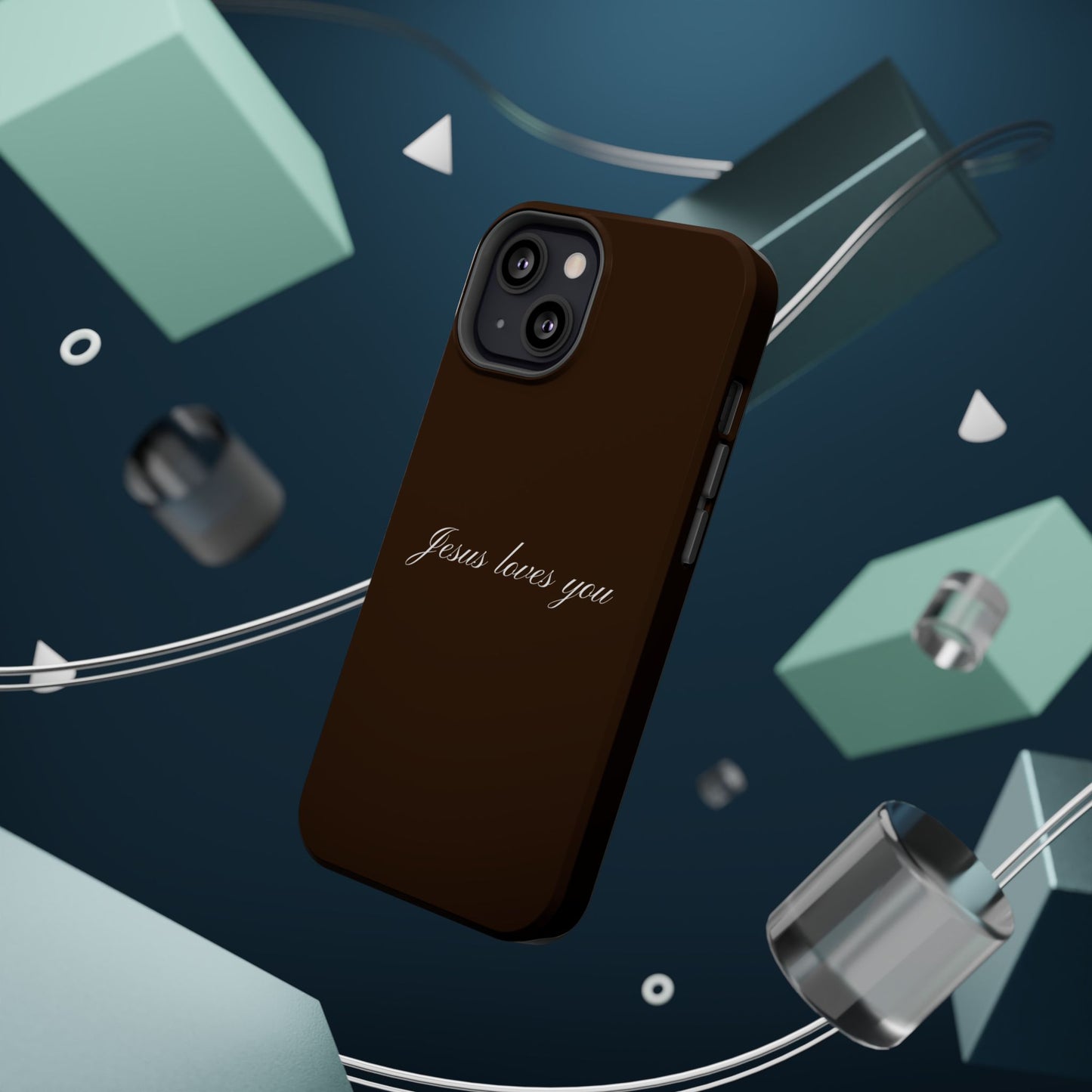 Jesus loves you Espresso MagSafe Phone Case